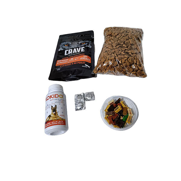 طاقم تغذية الكلب